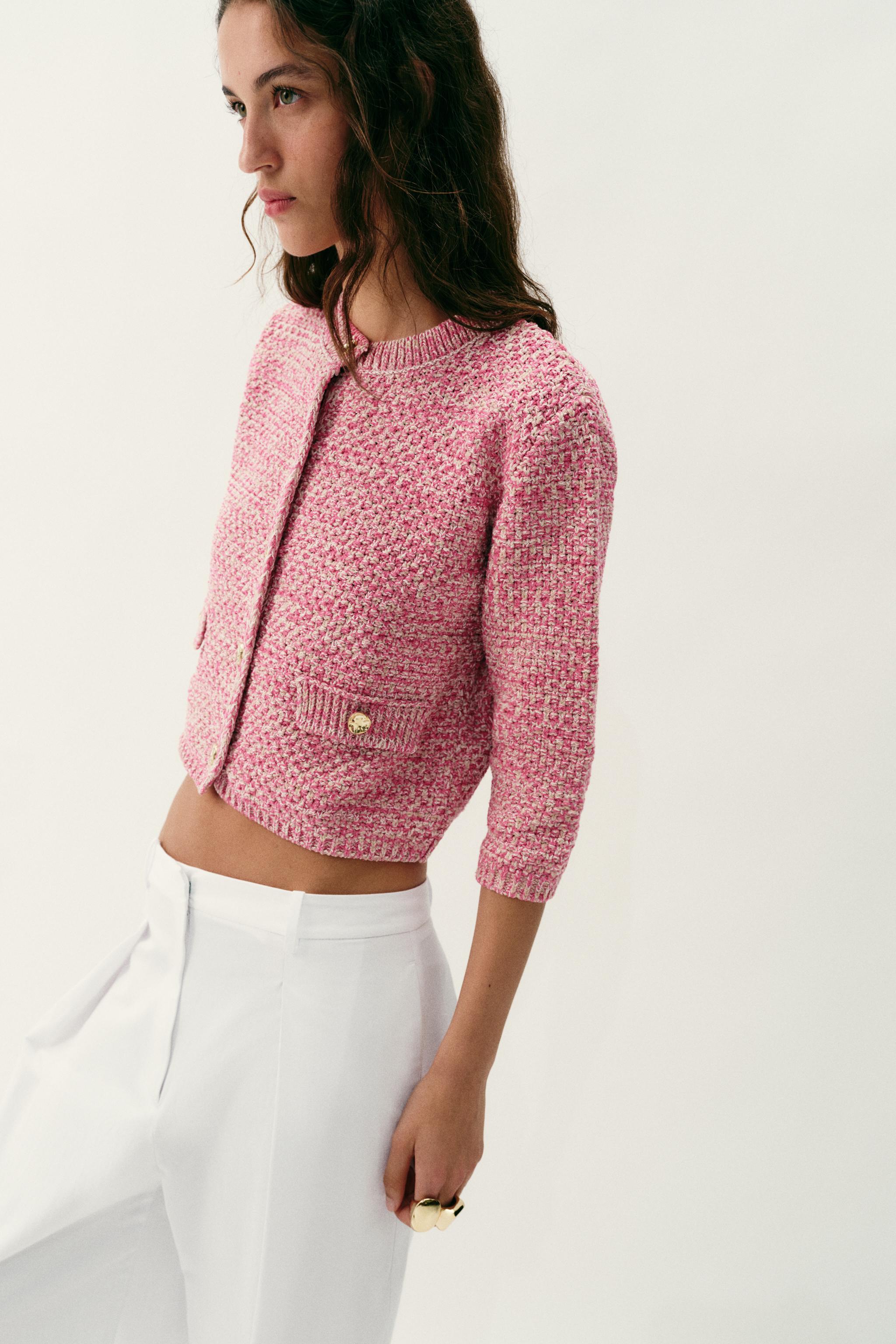 GILET EN MAILLE MANCHES 3/4